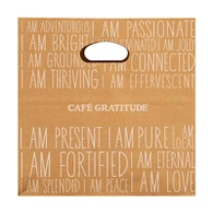 Sacos de papel com alça cortada